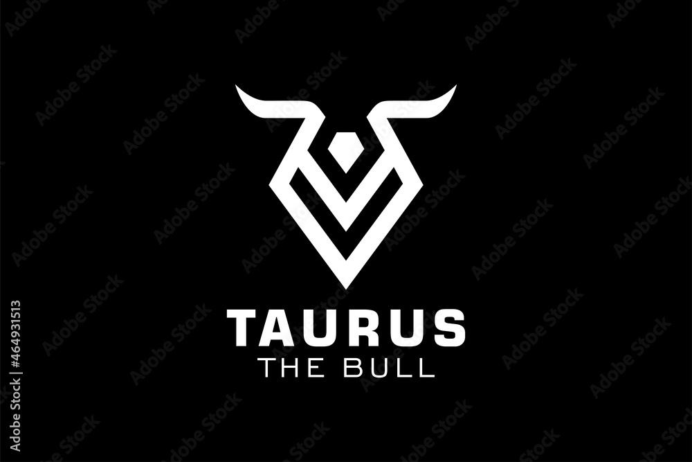 Letter U logo, Bull logo,head bull logo, monogram Logo Design Template Element