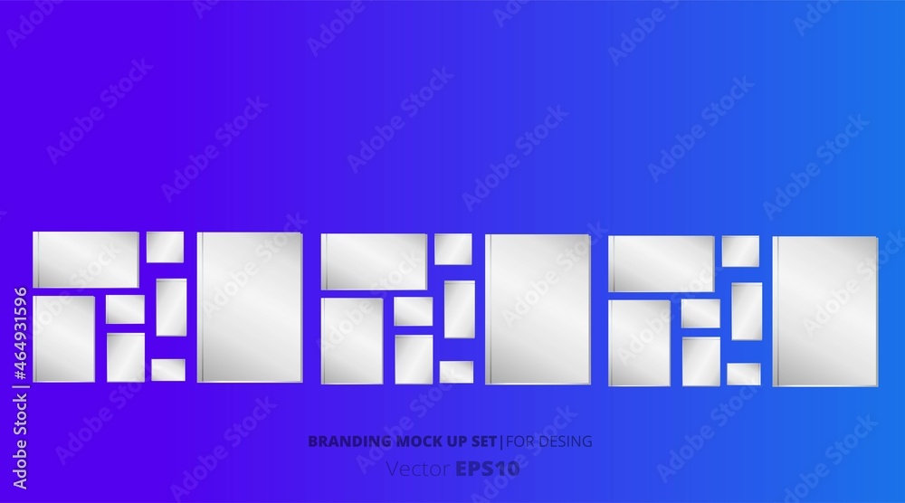 Obraz premium Branding vector mock up.