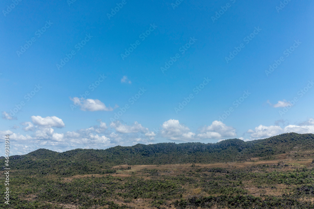 Fototapeta premium Vista aérea da chapada do veadeiros
