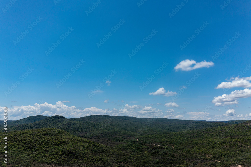 Fototapeta premium Vista aérea da chapada do veadeiros
