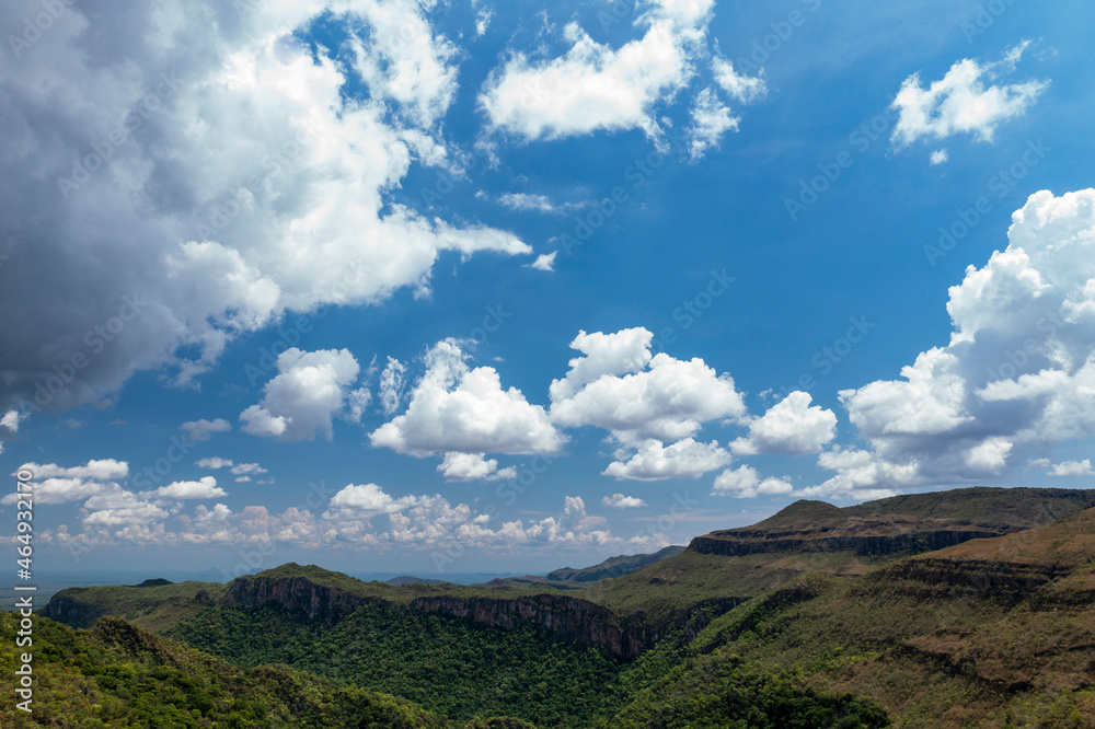 Vista aérea da Chapada dos Veadeiros, Goias