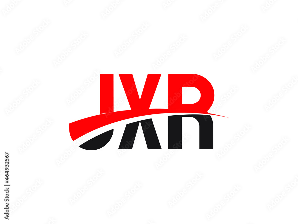 Obraz premium JXR Letter Initial Logo Design Vector Illustration