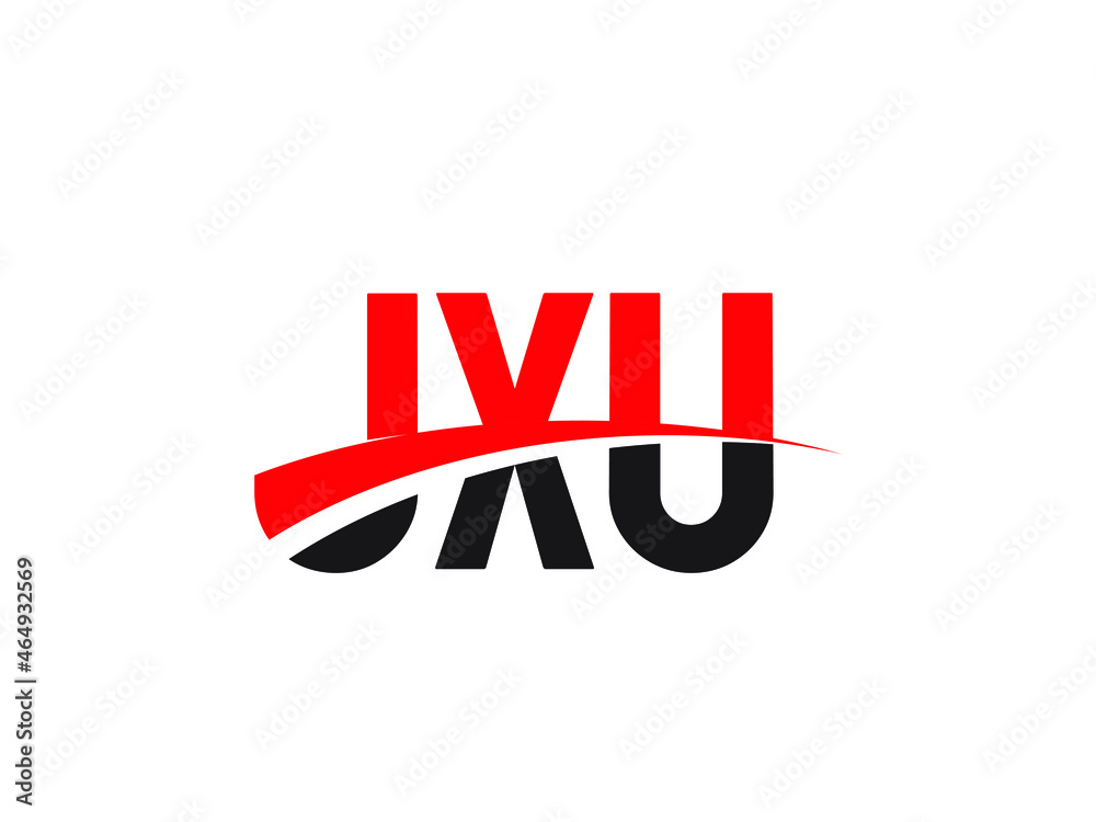 Obraz premium JXU Letter Initial Logo Design Vector Illustration