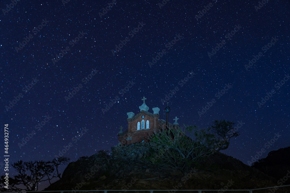 旧野首教会　野崎島　夜景