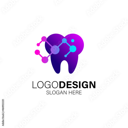 dental design collection for dental care logo design