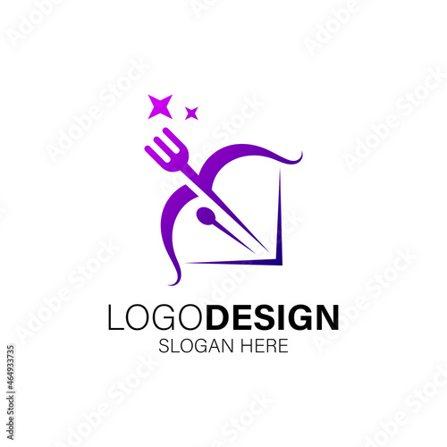 food logo collection for culinary business