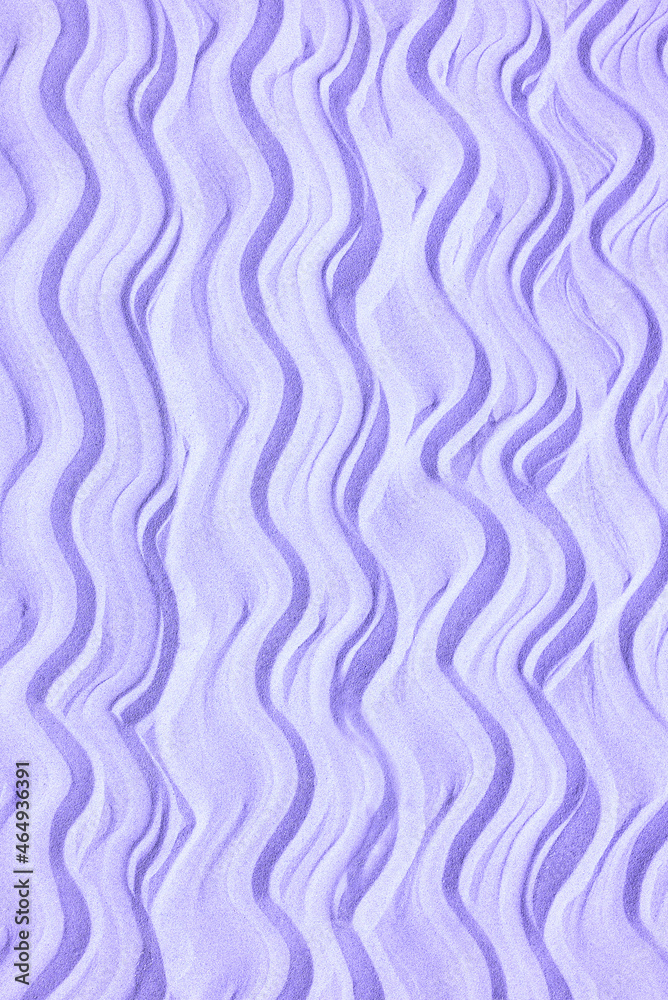 Drawing of waves on the sand on the beach, seamless pattern