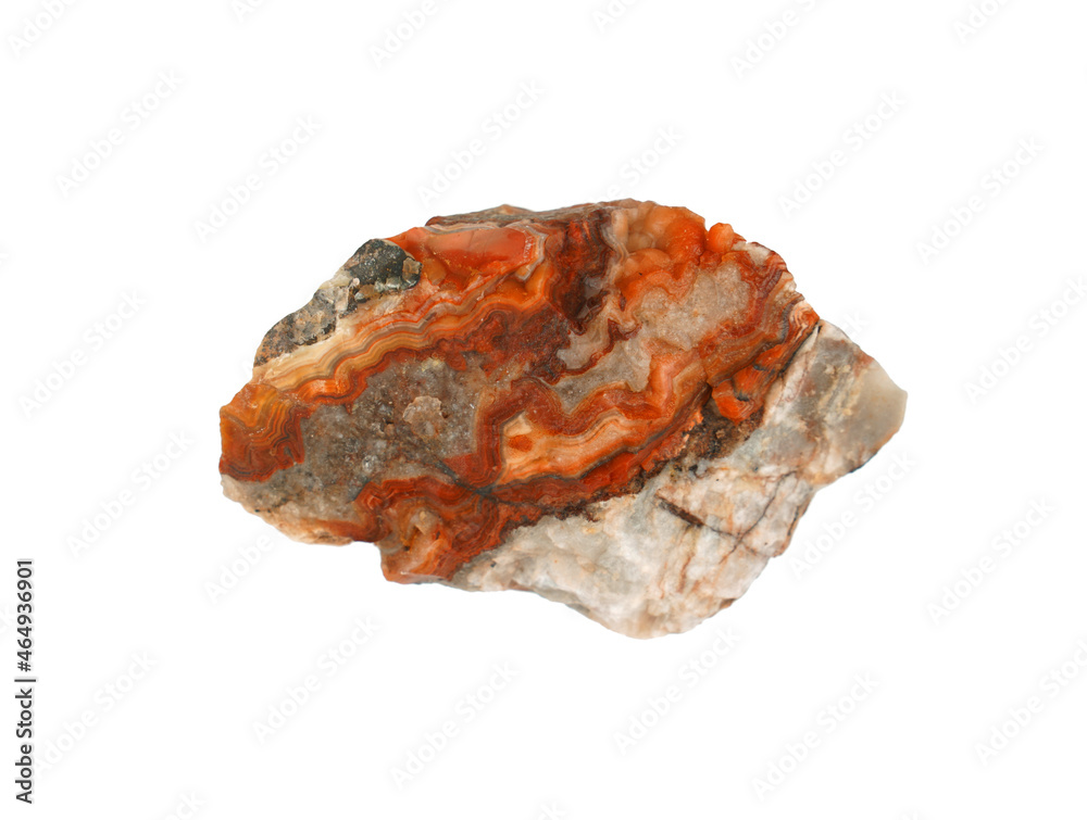 close up on lace agate rock isolated on white background close up on lace agate rock isolated on white background