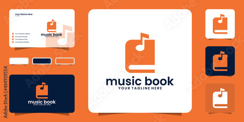 music book logo design and business card