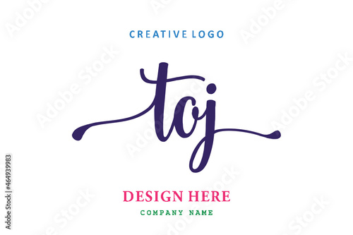 TOJ lettering logo is simple, easy to understand and authoritative