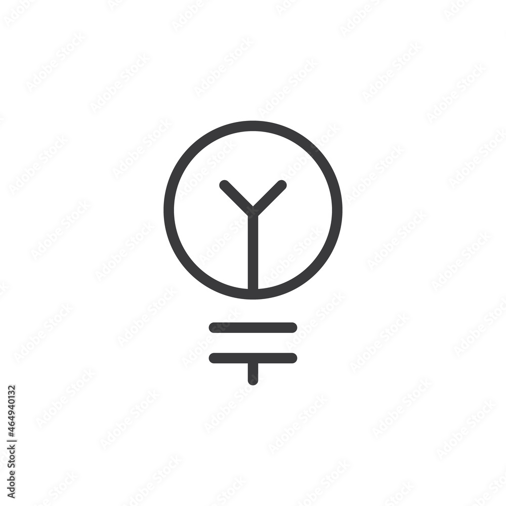 Light Bulb linear icon vector. Idea sign, solution, thinking concept. Electric lamp. Light Bulb linear icon vector. Idea sign, solution, thinking concept. Electric lamp.