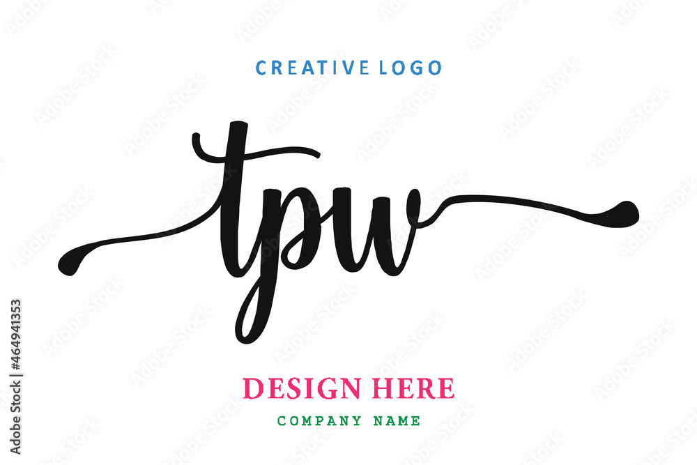 TPW lettering logo is simple, easy to understand and authoritative TPW lettering logo is simple, easy to understand and authoritative