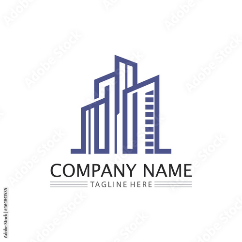 Building home logo  house logo  architecture  icon  residence and city  town  design and window  estate  business logo  vector home