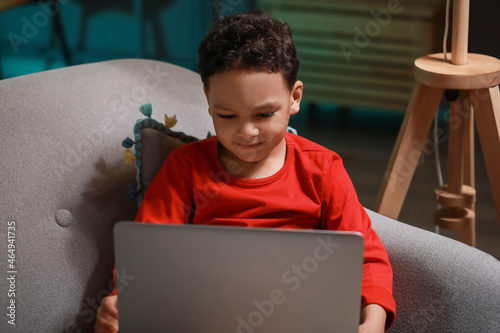 Little African-American boy...