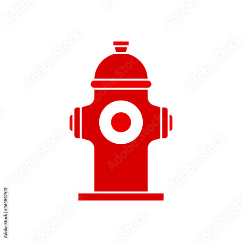 Fire hydrant icon design template vector isolated illustration