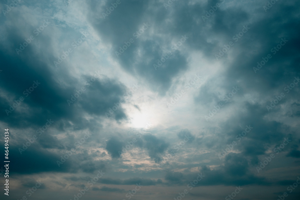 blue sky background with scattered clouds