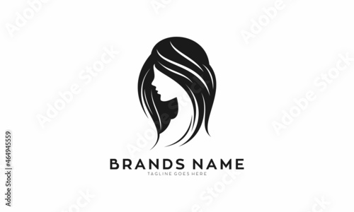 Ladies beauty spa vector logo