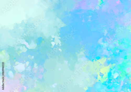 幻想的な水彩の水色テクスチャ背景