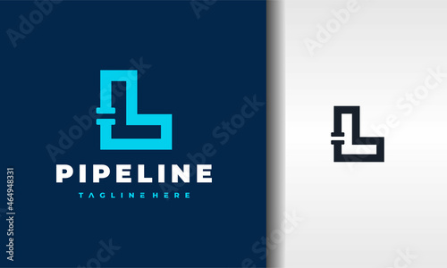 letter L pipe logo