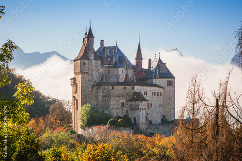 Konstfotografi Le château de Menthon saint Bernard