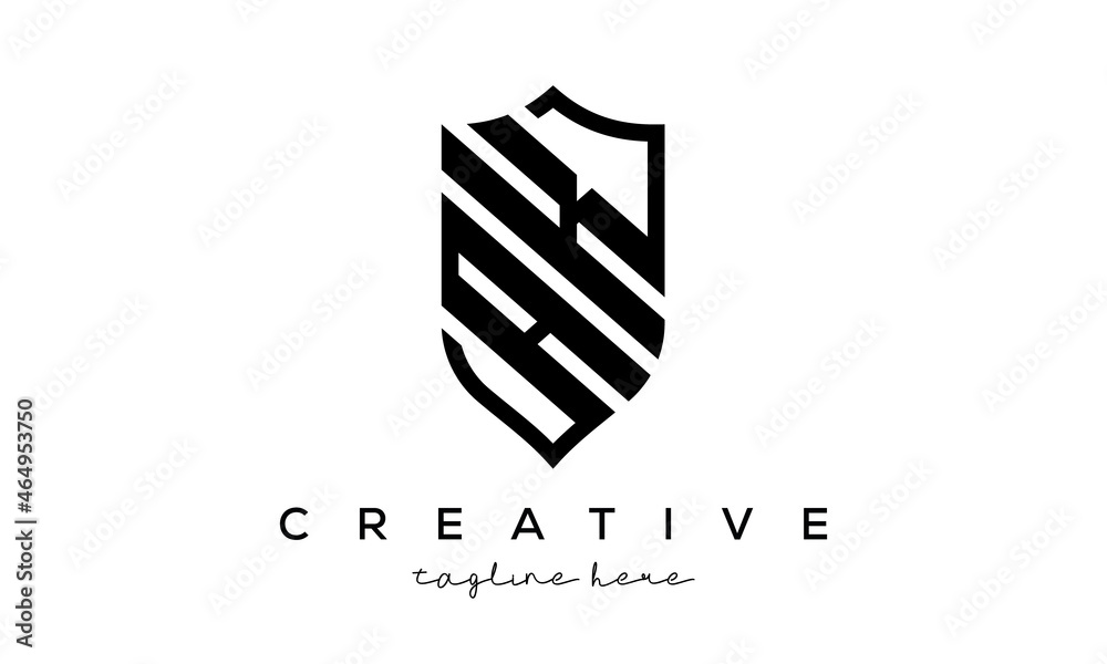 AK letters Creative Security Shield Logo