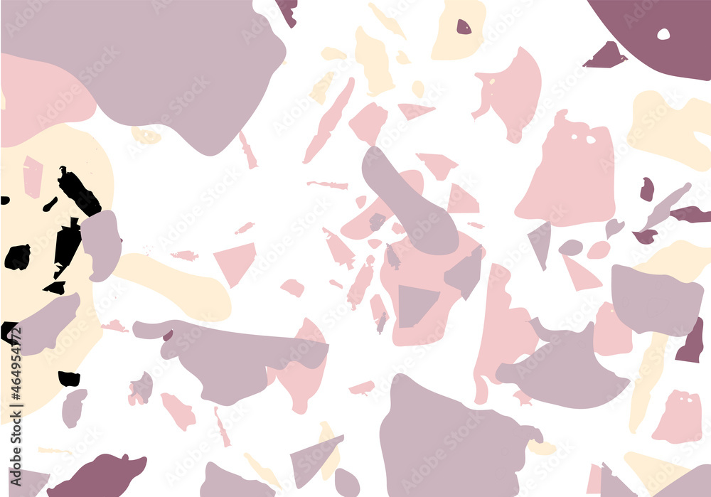 Terrazzo modern abstract template. Pink texture Terrazzo modern abstract template. Pink texture
