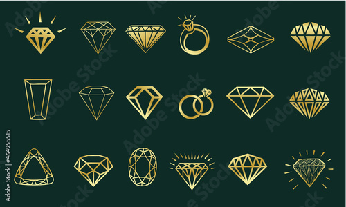 Luxury-Diamond-Icon-set-vector-template  