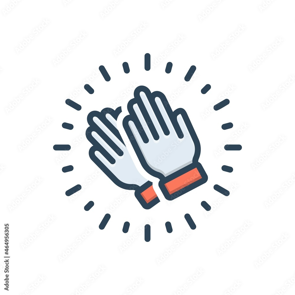 Fototapeta premium Color illustration icon for spanking