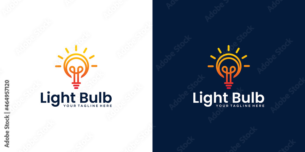 technology light bulb with line style technology light bulb with line style