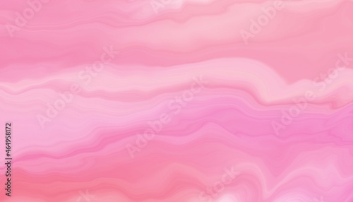 Fototapeta Naklejka Na Ścianę i Meble -  Wavy pink abstract background with liquify effects.Pastel pink wallpaper for artworks.