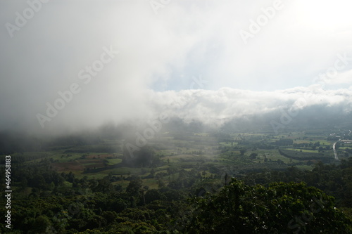 misty morning in the mountains