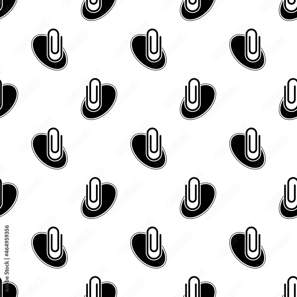 Paper Clip Icon Seamless Pattern Y_2110001