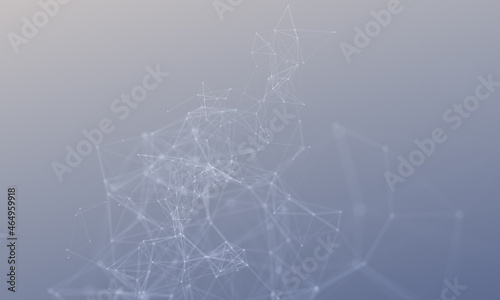 Abstract technology geometric polygonal mesh lines background. Plexus technology line connect background.