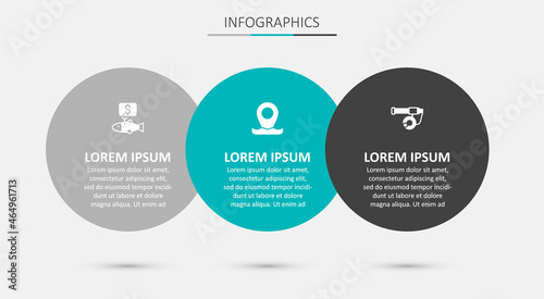Set Location fishing, Price tag for and Fishing rod. Business infographic template. Vector