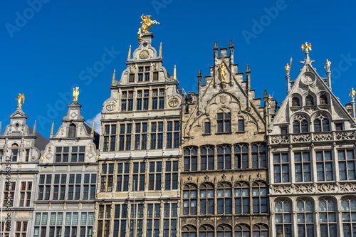 Antwerp, Belgium, a large building gable