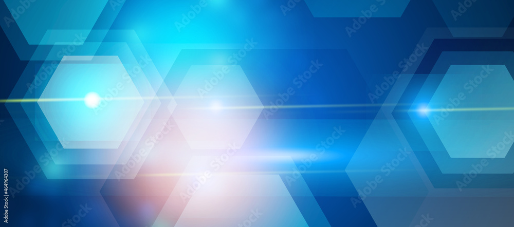 Fototapeta premium Abstract Technology hexagon design. triangle background. Digital futuristic