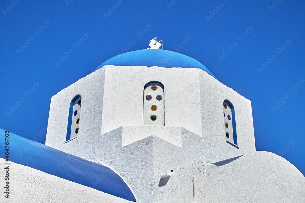 Kuppel einer kleinen Kapelle, Metamorphosis, Peloponnes, Griechenland.