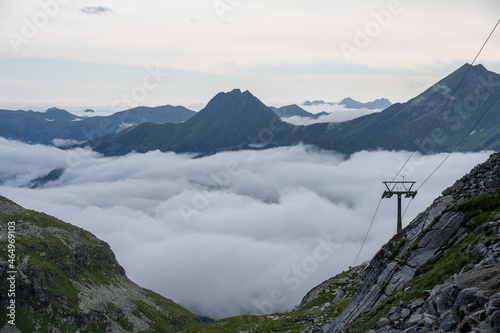Alpenpanorama - über den Wolken © StG Stockfoto