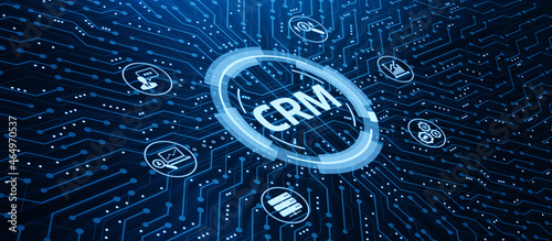 Fotografia CRM Customer Relationship Management Business Internet Techology Concept