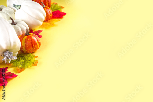 Thanksgiving Pumpkin Decoration Background