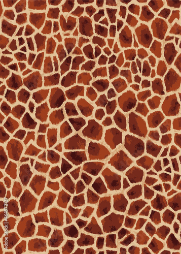 キリン柄　シームレス　ベクター　Giraffe seamless pattern