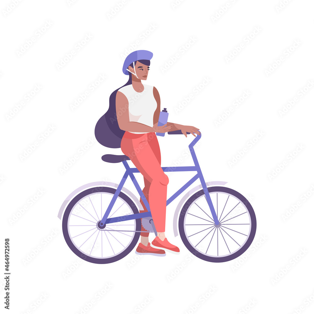 Bicycle Rider Water Composition Bicycle Rider Water Composition