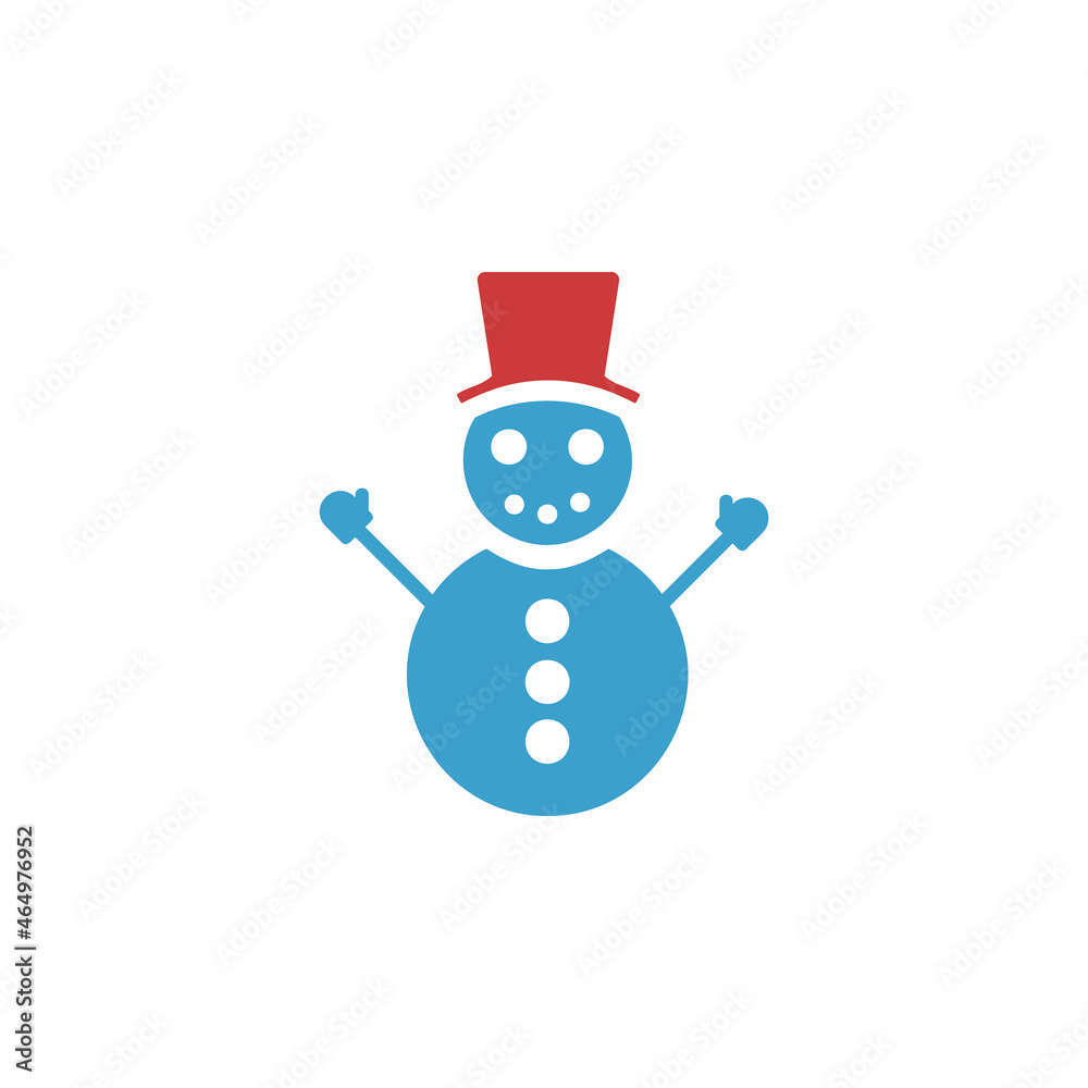 Snowman vector clip art isolated on white background Snowman vector clip art isolated on white background