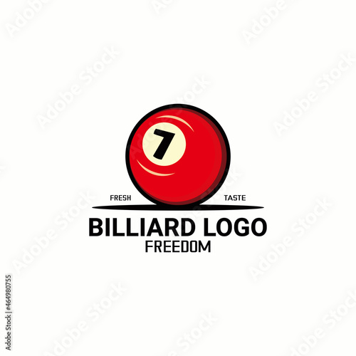 vector illustration of billiard logo, cafe, restaurant and bar logo