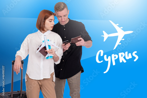 Cyprus logo next to travele...