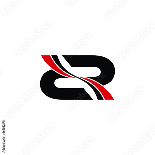 Letter RR simple logo design vector