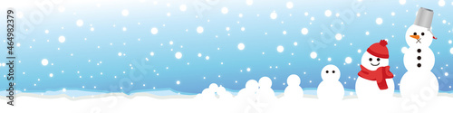 冬　ブログヘッダー　背景　壁紙イラスト