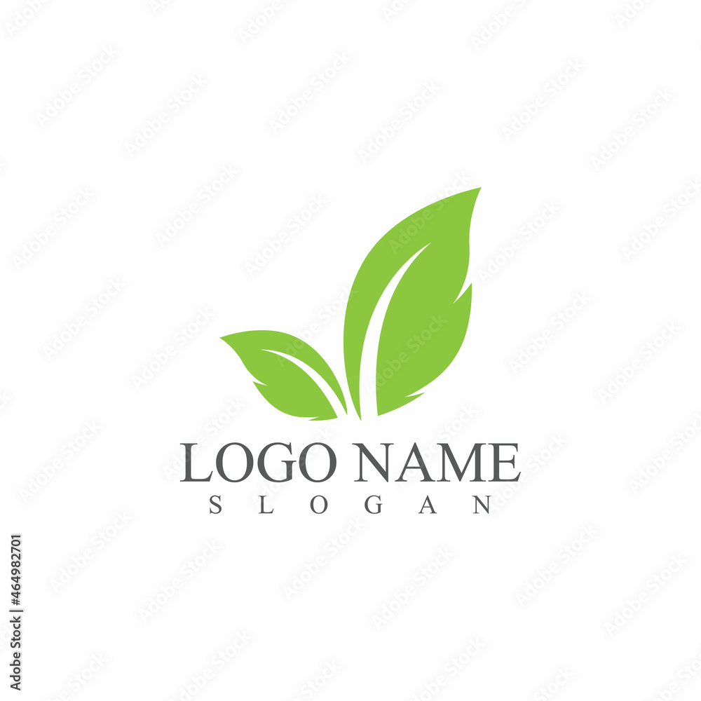 Leaf icon Vector Illustration design Logo template Leaf icon Vector Illustration design Logo template