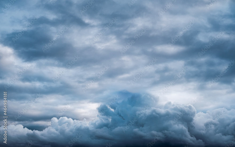 Obraz premium Beautiful Dark Epic Dramatic Sky Rain Clouds. Heaven Danger Scenic Stormy Weather.