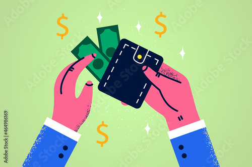 Financial wealth, money, savings concept.